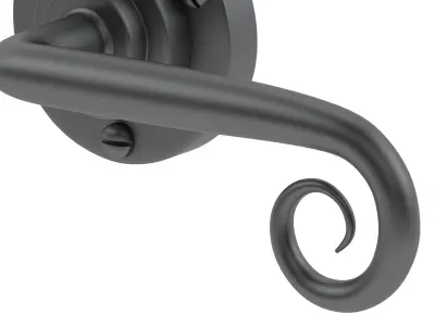 Circle Stonebridge Curl Door Handle 3D model