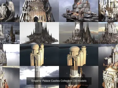 Emperor Palace Castles Collection 3D Model Pack