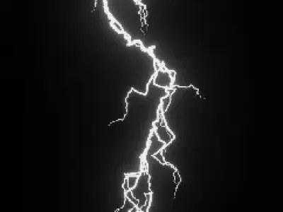 lightning customizable model  3D model