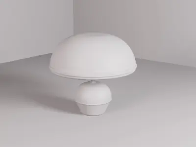 Retro Lamp Low-poly 3D model