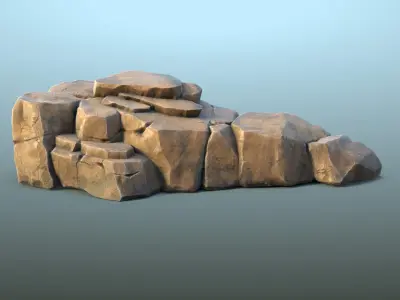  Rock Formation Set ( Vray + PBR ) 