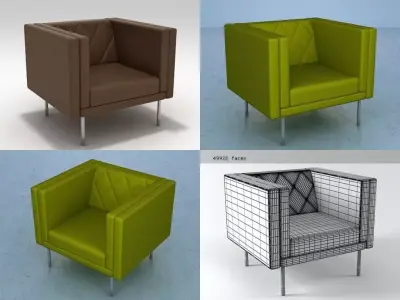 Harlequin Armchair 3D model