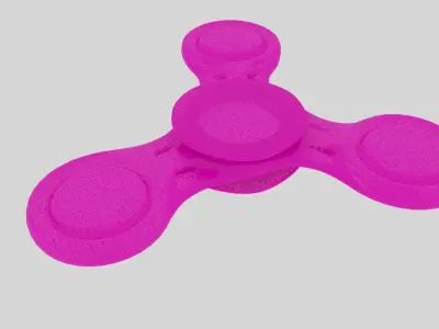 Fidget Spinner Low-poly 3D model