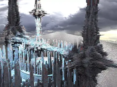 Energy Sacrifice Power Station city Kit bash 3D model