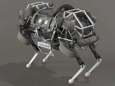 WildCat Robot Boston Dynamics Low-poly 3D model