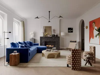 Apartment interior scenes         3D model