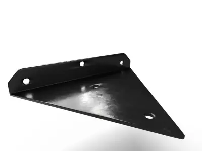 Industrial Steel Corner Shelf Bracket 3 color 3D model