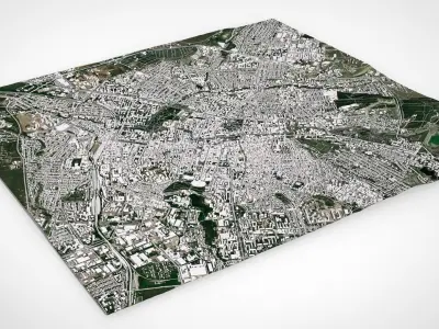 Cityscape Simferopol Crimea Ukraine 3D model