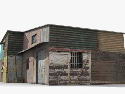 Slum x15 Low-poly 3D model purchase