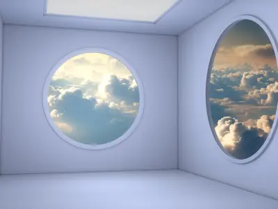 Sci Fi Room 3D model 12