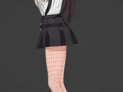 3D Character Alina Clover Low-poly 3D model