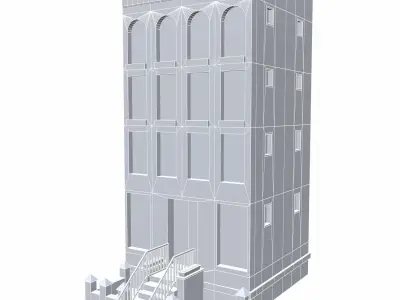 NYC Building 2 - PBR Low-poly 3D model