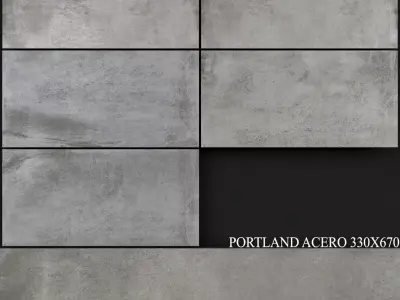 Keros Portland Acero 330x670 3D model