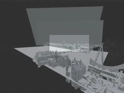 Big Ben London Low-poly 3D model