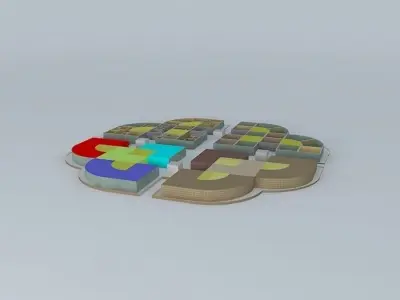 Legend complex walls 3D model