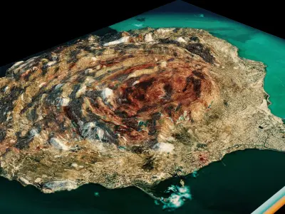 Hormuz Island 3d model terrain 3D model