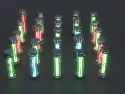 Power Cells Pack 3D model
