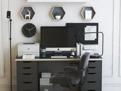 Office workplace 42 3D model