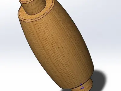 CartWheel wooden wheel 3D print model