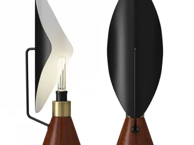 Mid-Century Modern Table Lamp 3D model
