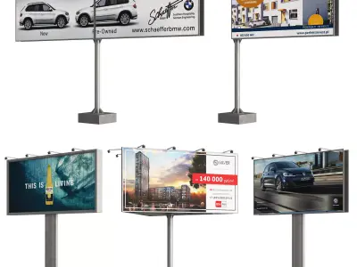Billboards for real estate 3D model