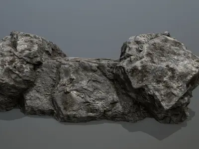 Rock  Gate Low-poly 3D model buy