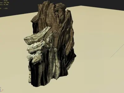 Explore the mountains - Rock 025 3D model