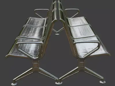Waiting Bench 3D model