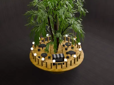 restaurant 3D model