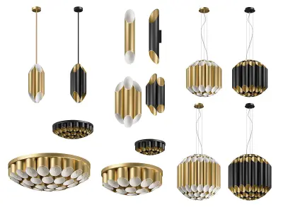 720 Siena Lightstar Collection of Modern Lamps 3D Model Pack