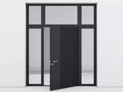 Aluminium door 45 3D model