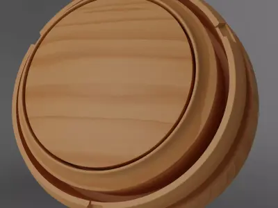 Seamless PBR Wood - Cherry Light 001 Texture