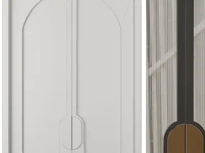 Entrance door set25 3D model