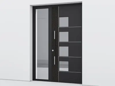 Aluminium door 137 3D model