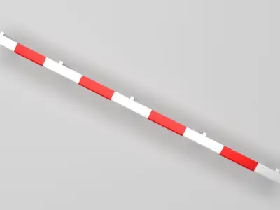 Crash Barrier Safety Fence 3D model purchase