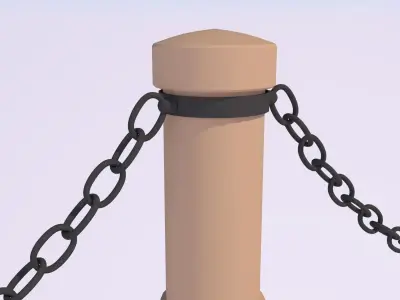 Monument street chains 3D model