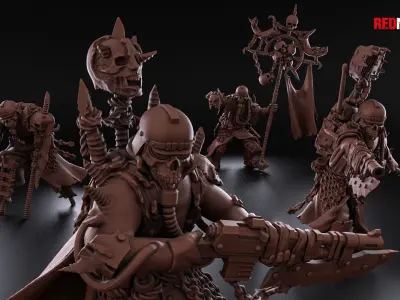 Renegade Death Division - Command Squad - Heretics 3D print model