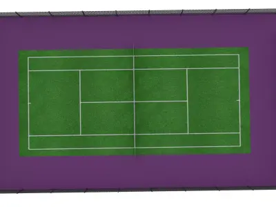 Tennis Court 3D model