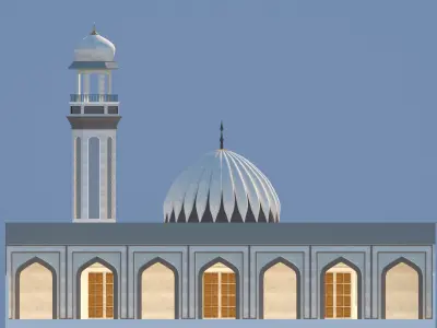 Mosque design 3D model
