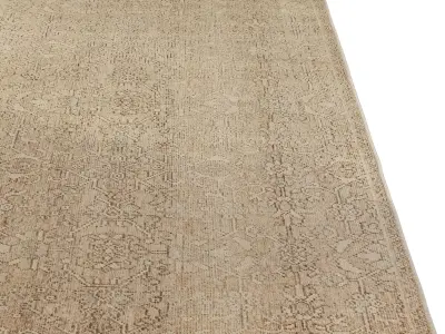 Carpet set 2202 - Jute Rug - 4K 3D model