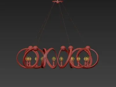Ringmaster Chandelier 3D model