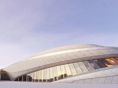 Futuristic building collection 9x 5 3D Model Pack