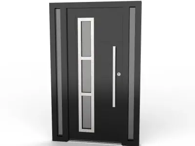 Outside door Low-poly 3D model