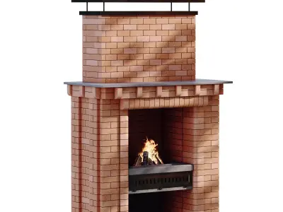 Brick Barbecue num 891 Low-poly 3D model