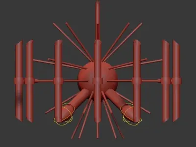 Eris 6 Light Chandelier PN  Kichler Lighting 3D model