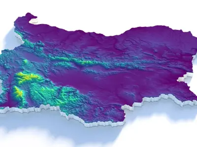 Bulgaria Country Terrain 3D model