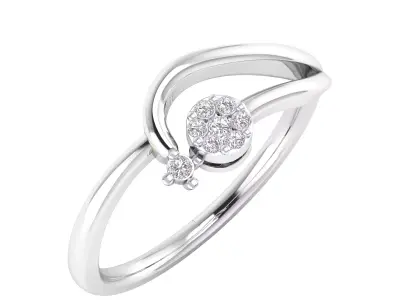 Women Ring Render 3dm STL MTL OBJ FBX Details 3D print model get