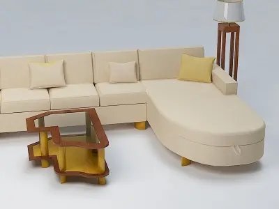 Living Room Furniture 3D model