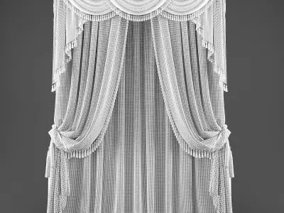Curtains518 curtain Low-poly 3D model