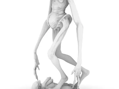 Alien Resurrection Newborn Statue 3D print model